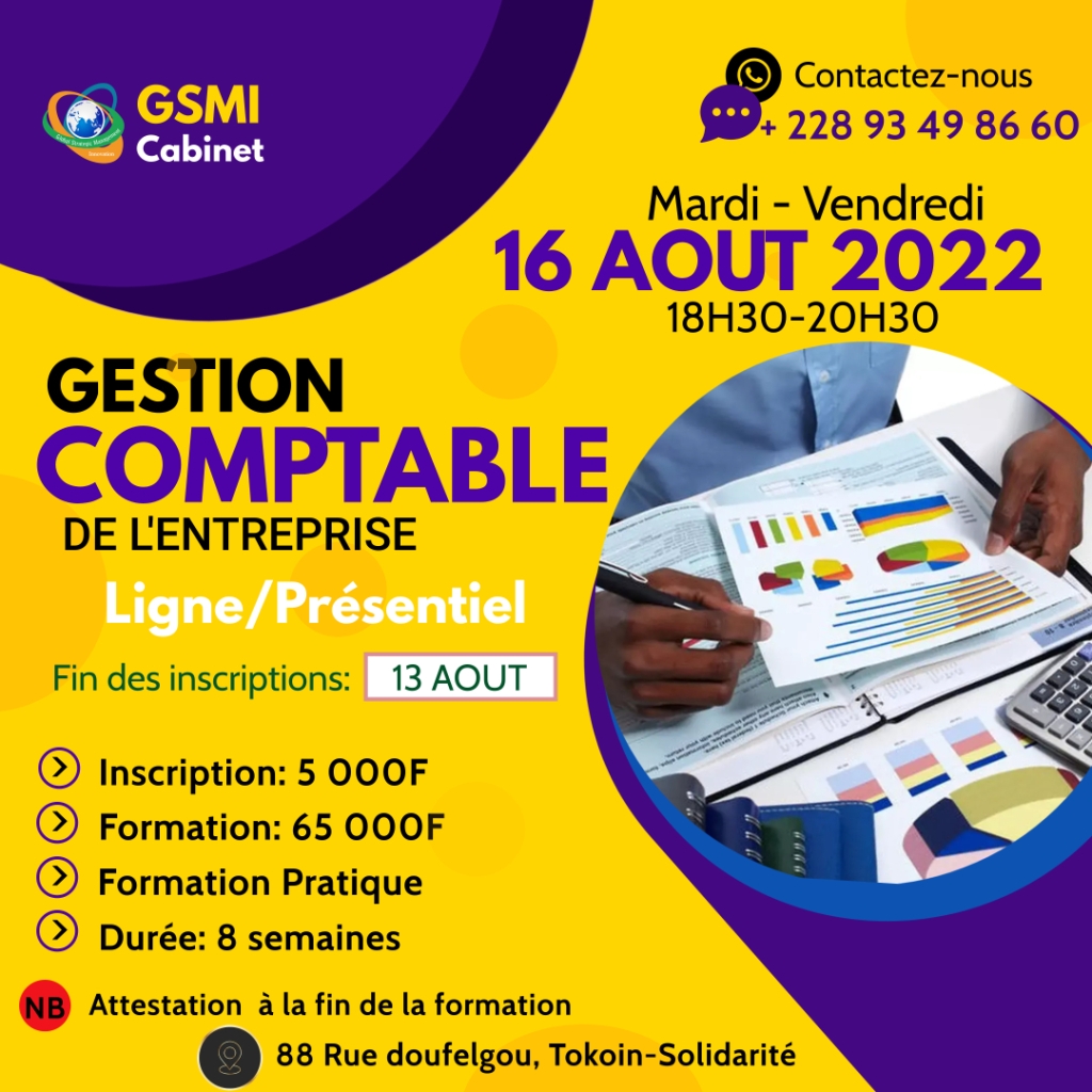 GESTION COMPTABLE DE L'ENTREPRISE FORMATION CABINET GSMI